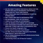 500+ Fitness and Health Infographic Post - Advanced Course for Fitness Coach - Image 4