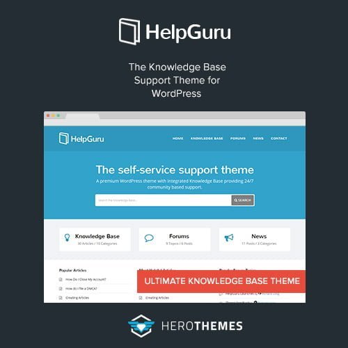 HelpGuru-A-Self-Service-Knowledge-Base-WordPress-Theme.jpg HelpGuru - A Self-Service Knowledge Base WordPress Theme - Image 1