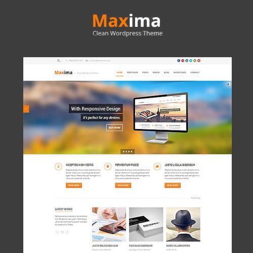 Maxima-Retina-Ready-WordPress-Theme.jpg Maxima - Retina Ready WordPress Theme - Image 1