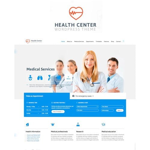 Medical-Dentist-Medical-WordPress.jpg Medical & Dentist - Medical WordPress - Image 1