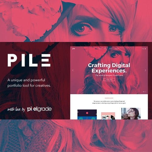 PILE-An-Uncoventional-WordPress-Portfolio-Theme.jpg PILE - An Uncoventional WordPress Portfolio Theme - Image 1
