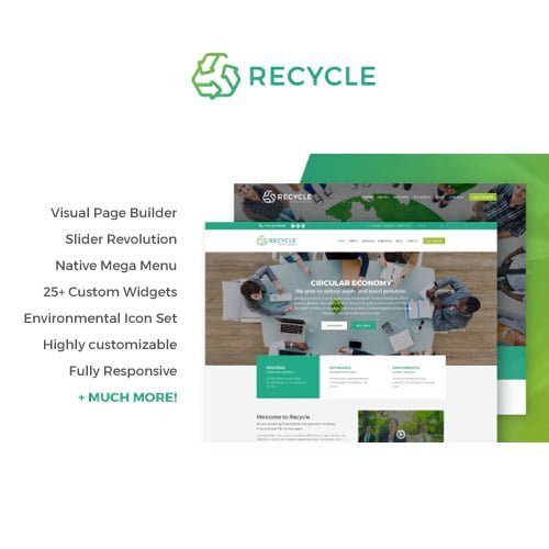 Recycle-Environmental-Green-Business-WordPress-Theme.jpg Recycle - Environmental & Green Business WordPress Theme - Image 1