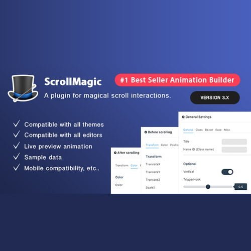 Scroll-Magic-Wordpress-Scrolling-Animation-Builder-Plugin.jpg Scroll Magic Wordpress - Scrolling Animation Builder Plugin - Image 1