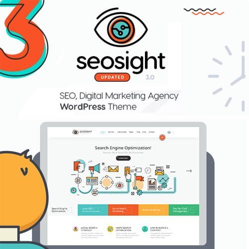 Seosight-SEO-Digital-Marketing-Agency-WP-Theme-with-Shop.jpg Seosight - SEO, Digital Marketing Agency WP Theme with Shop - Image 1