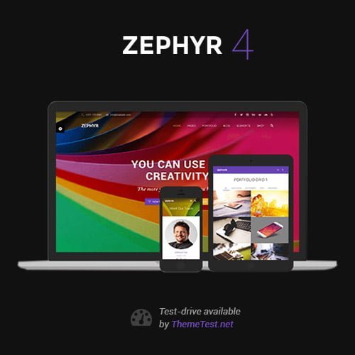 Zephyr-Material-Design-Theme.jpg Zephyr | Material Design Theme - Image 1