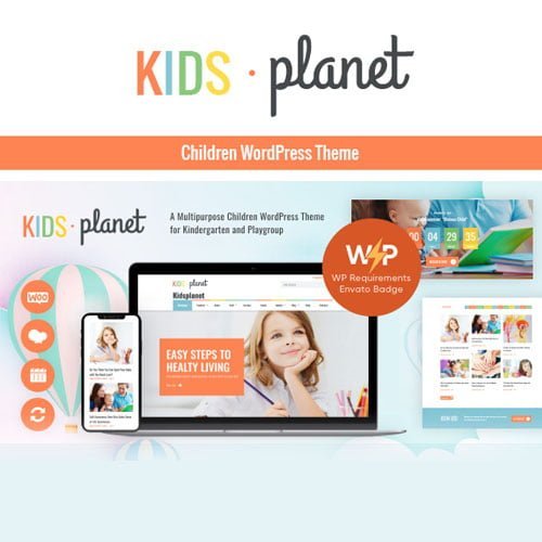 kids-planet.jpg Kids Planet - A Multipurpose Children WordPress Theme for Kindergarten and Playgroup - Image 1