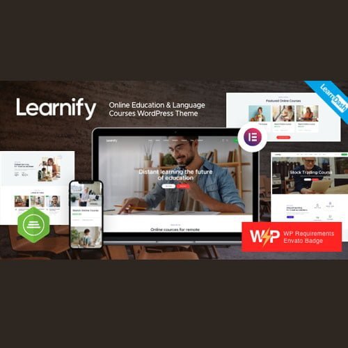 learnify.jpg Learnify - Online Education Courses WordPress Theme - Image 1